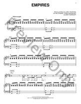 Empires piano sheet music cover